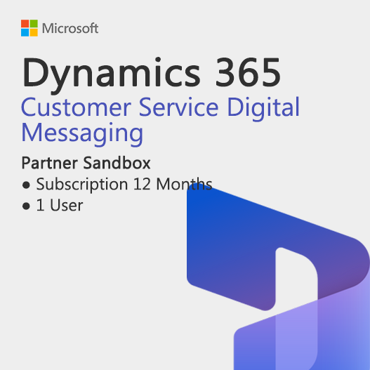 Dynamics 365 Partner Sandbox Customer Service Digital Messaging Subscription License Key