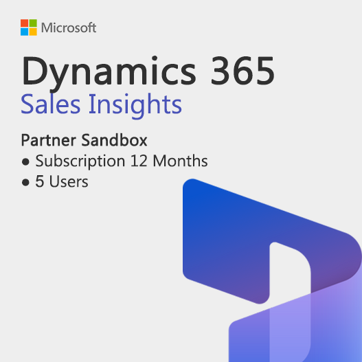 Dynamics 365 Partner Sandbox Sales Insights Subscription License Key
